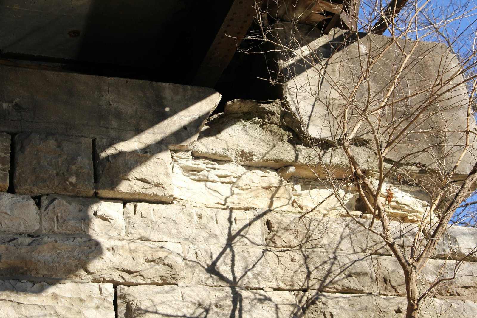 Failing east abutment